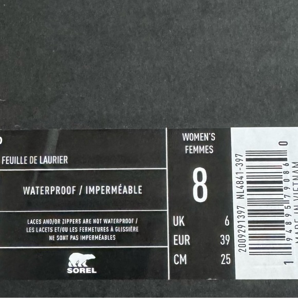 New in the Box - Sorel Waterproof Lennox Hiking Boots - Picture 5 of 7